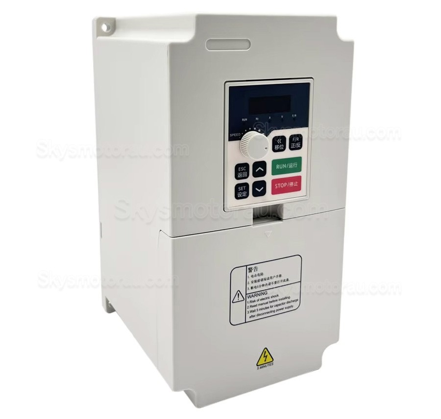 3KW VFD Spindle Kit JGD-100A-3.0KW + H100-3.7 Indc. Water Cooled Spindle Motor + VFD + Water Pump + 13Pcs ER20 Collet + Bracket